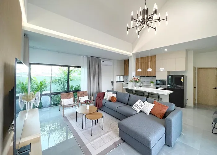 Harmonic Huahin Pool Villa-3Br, 3 Bath, 2 Kitchen
